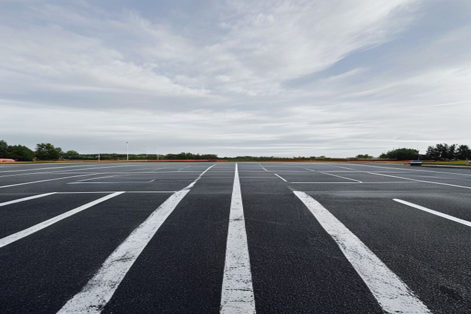 Commercial parking lot